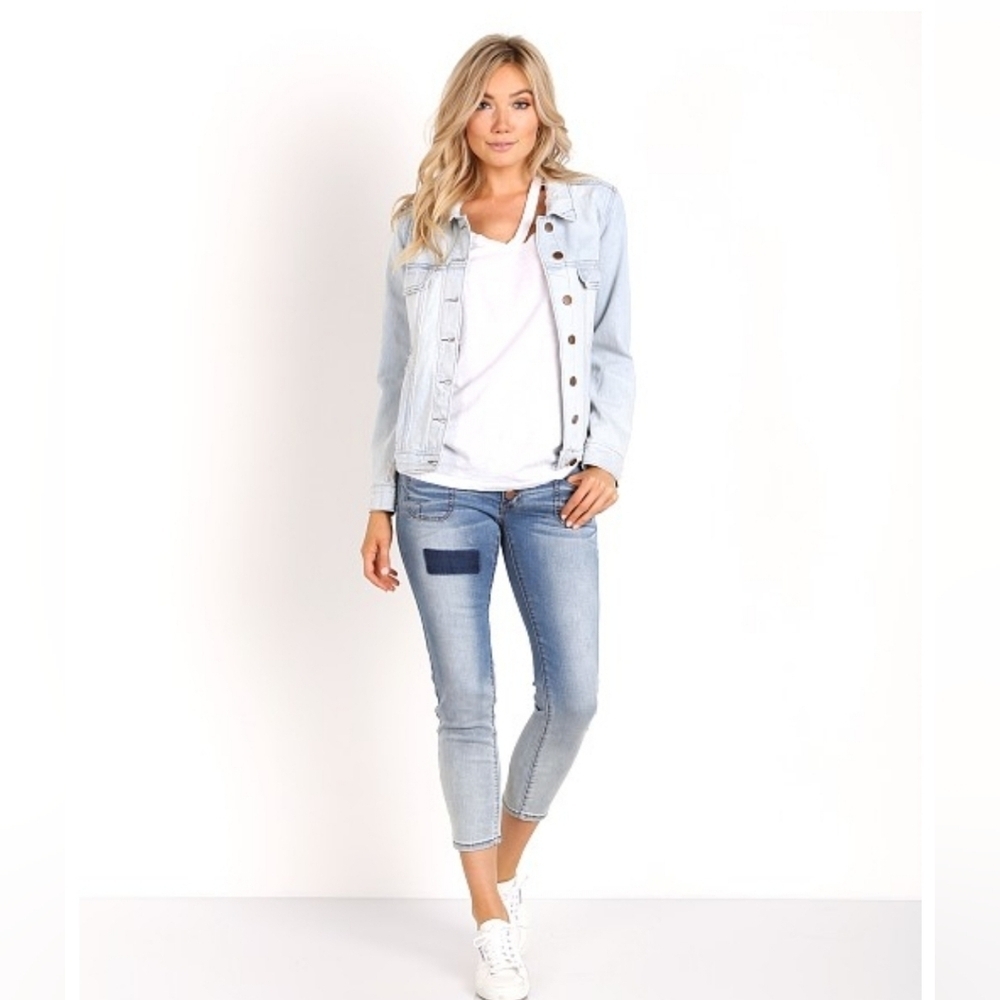 One Teaspoon Ultra Distressed Sea Salt Rock & Roller Denim Jacket Xs